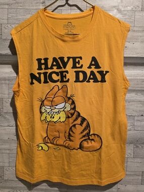 Nickelodeon Garfield Blazing Orange Graphic Tee